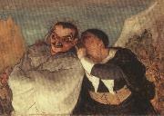 Honore Daumier Crispin and Scapin oil painting artist